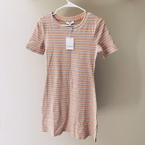 FATE Kristen Striped Mini Dress